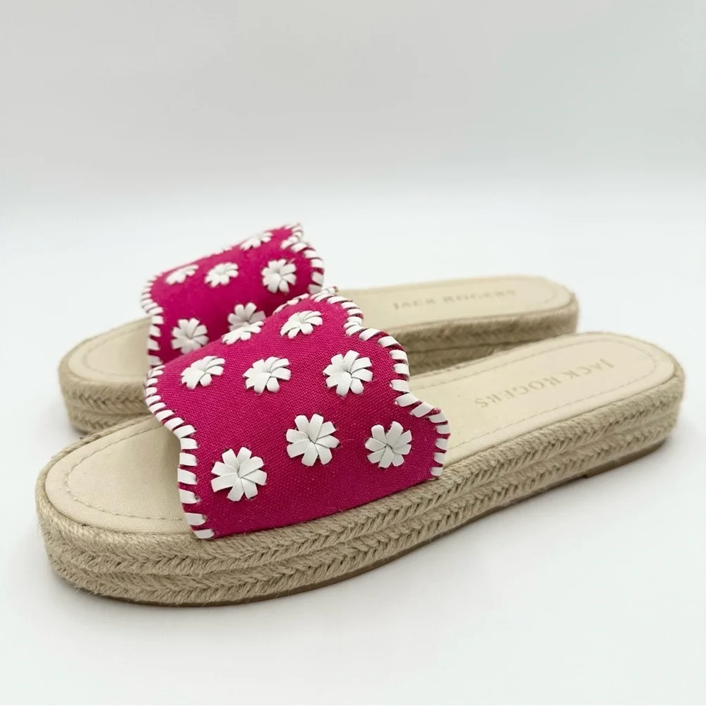 Jack Rogers Palmer Slide Espadrille Platform Sandals